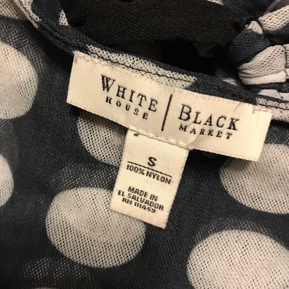 White House Black Market Black & White Top - Picture 4 of 6